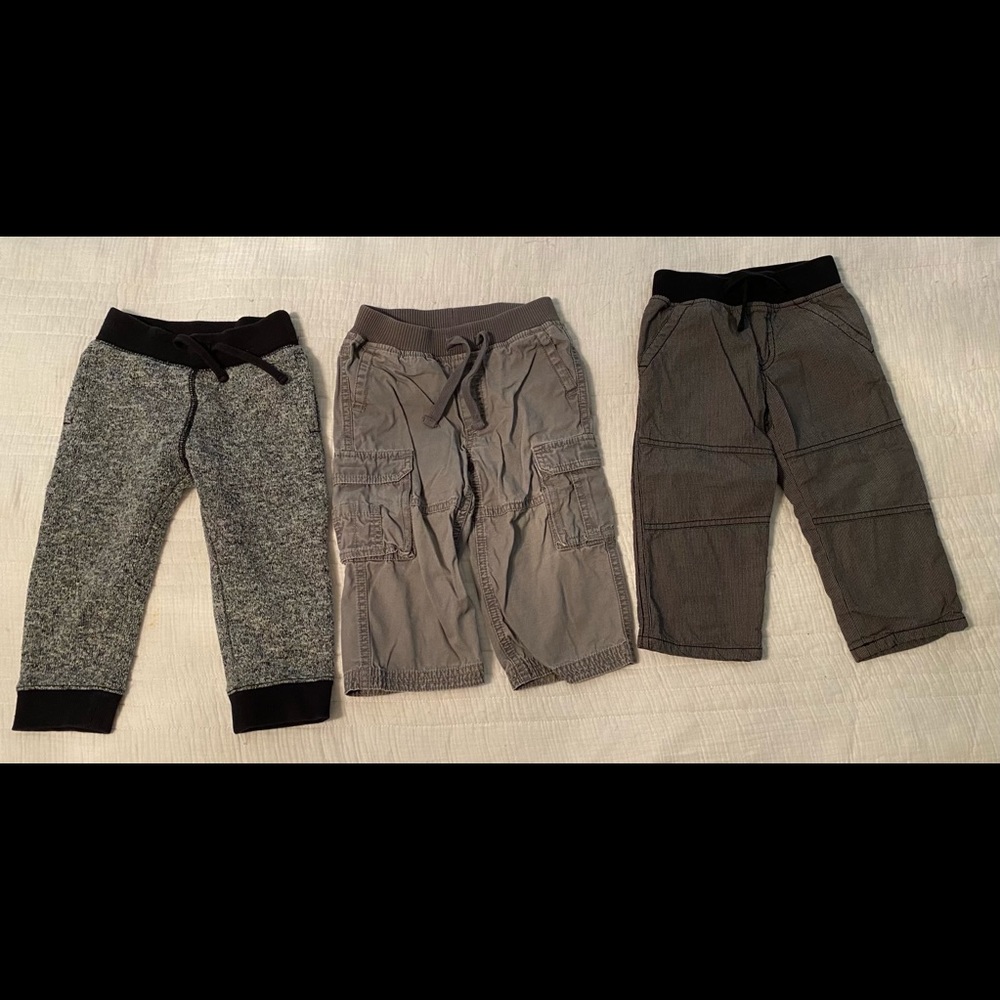Set of 3 boys 18-24 month Crazy 8 pants